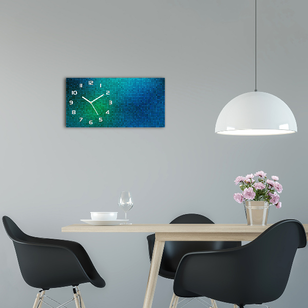 Glazen klok horizontaal Abstracte achtergrond