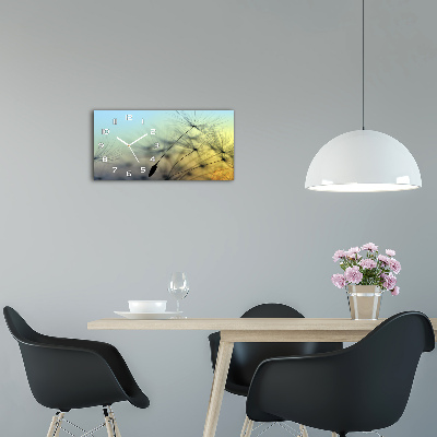 Glazen klok horizontaal Paardenbloemzaden