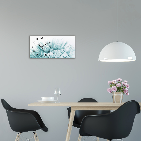 Glazen klok horizontaal Paardenbloemzaden