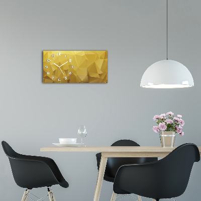 Langwerpige wandklok van glas Abstracte achtergrond