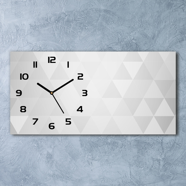 Langwerpige wandklok van glas Abstracte achtergrond