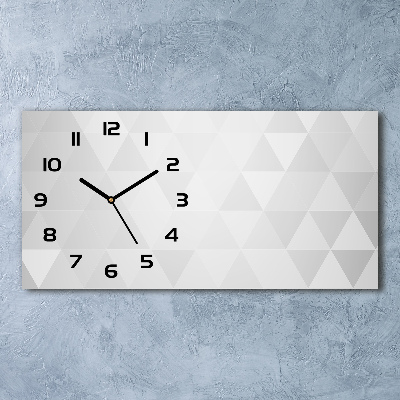 Langwerpige wandklok van glas Abstracte achtergrond