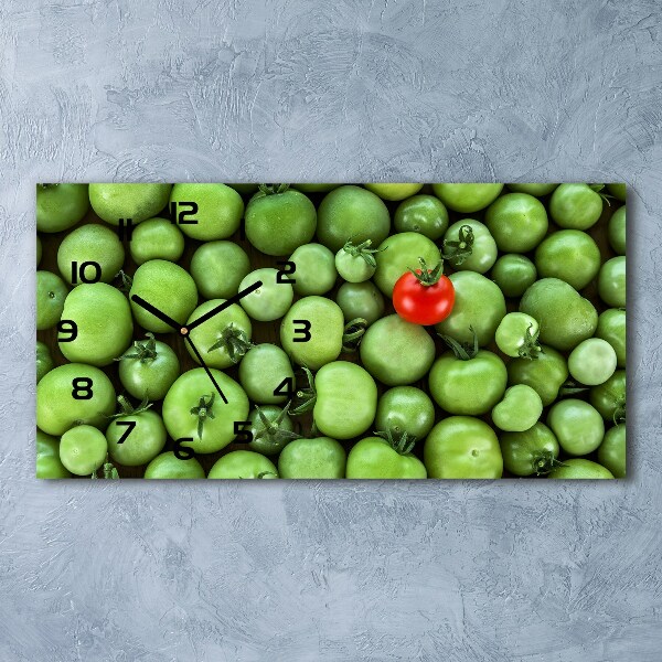 Glazen klok horizontaal Rijpe tomaat