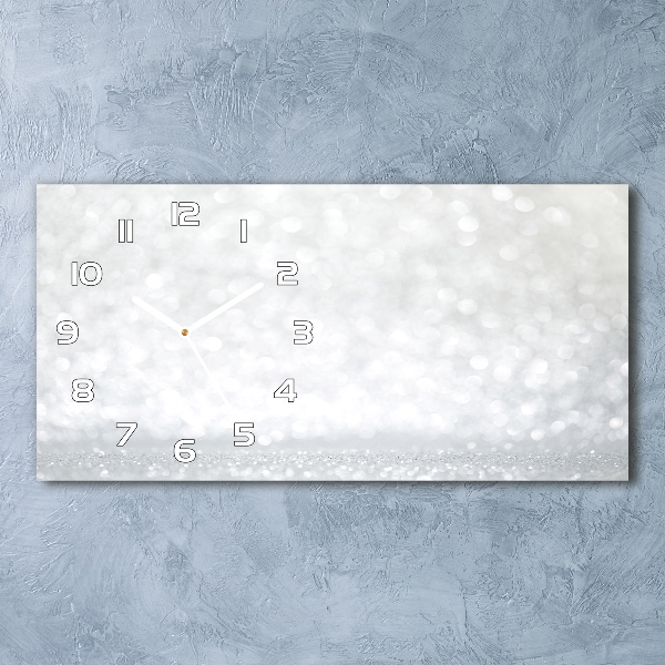 Glazen wandklok rechthoekig Friemel