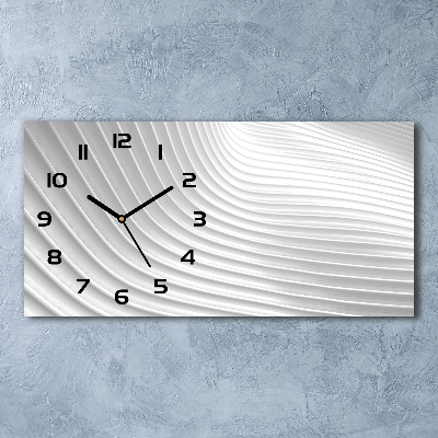 Glazen klok horizontaal Abstracte lijnen