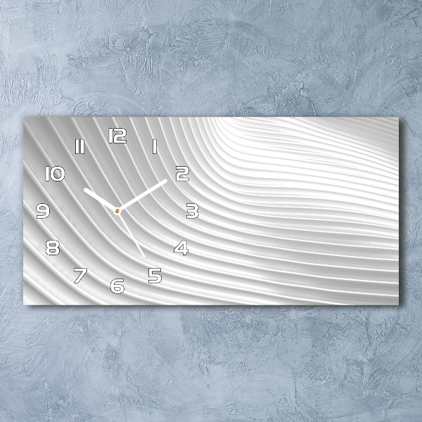 Glazen klok horizontaal Abstracte lijnen