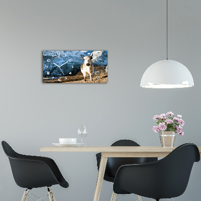 Glazen klok horizontaal Zoals een gewone berg