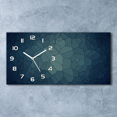 Langwerpige wandklok van glas Abstracte achtergrond