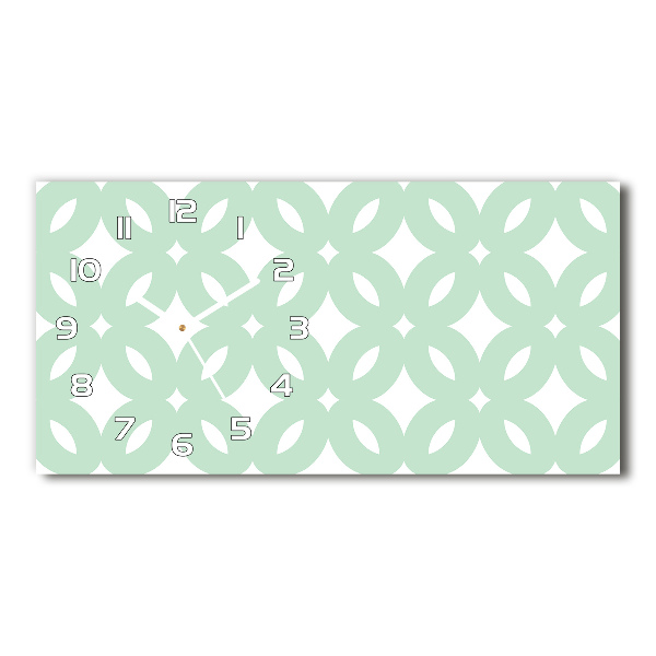 Glazen klok horizontaal Geometrische achtergrond