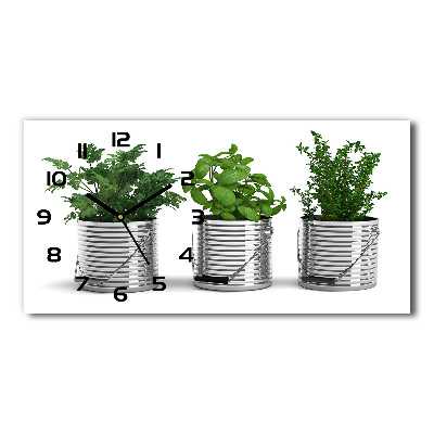 Glazen klok horizontaal Aromatische planten