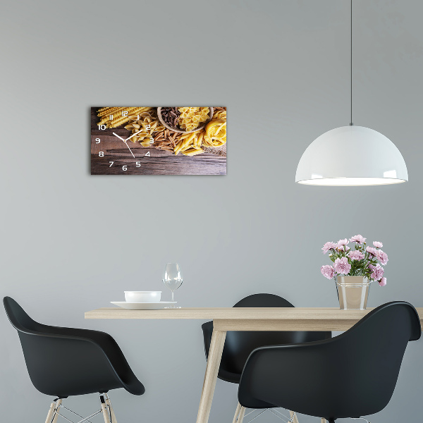 Glazen klok horizontaal Pastamix