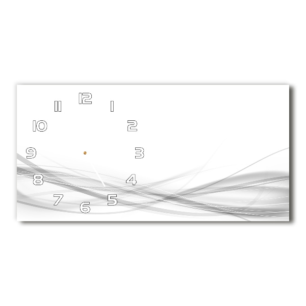 Glazen klok horizontaal Abstracte golven