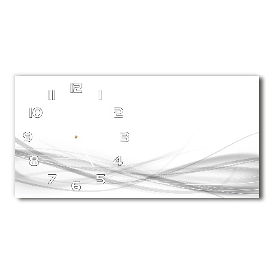 Glazen klok horizontaal Abstracte golven