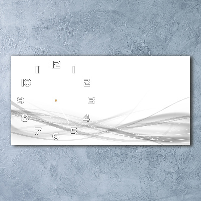 Glazen klok horizontaal Abstracte golven