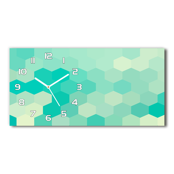 Glazen klok horizontaal Geometrische achtergrond