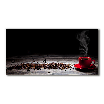 Glazen klok horizontaal Aromatische koffie