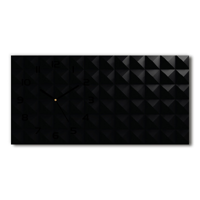 Langwerpige wandklok van glas Abstracte achtergrond