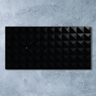 Langwerpige wandklok van glas Abstracte achtergrond