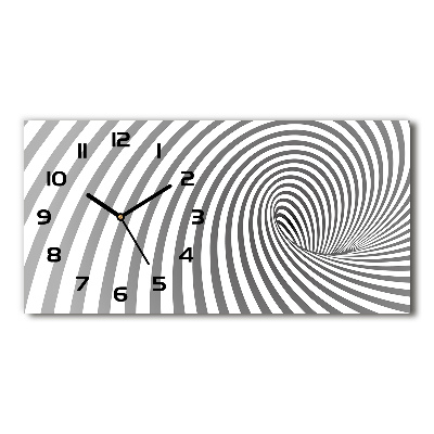 Glazen klok horizontaal Gestreepte spiraal