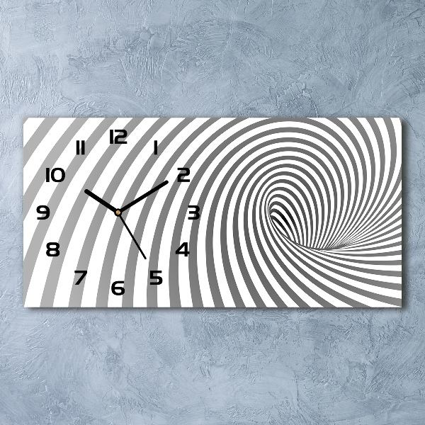 Glazen klok horizontaal Gestreepte spiraal