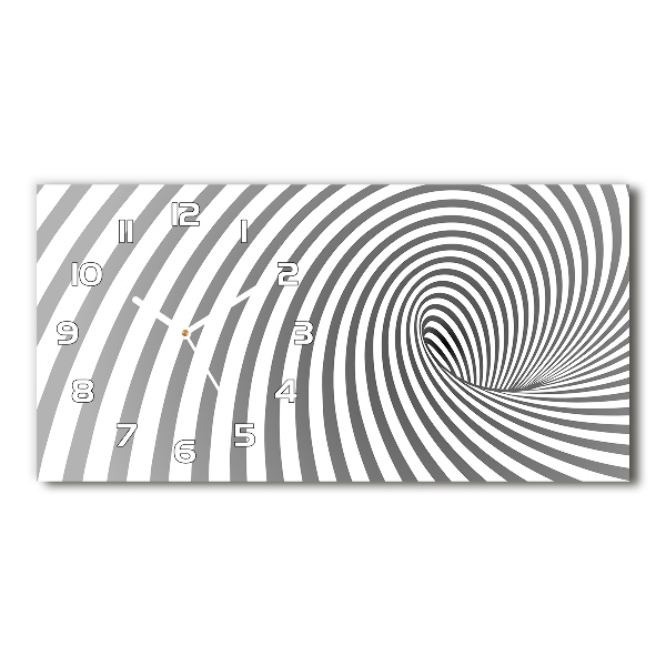 Glazen klok horizontaal Gestreepte spiraal