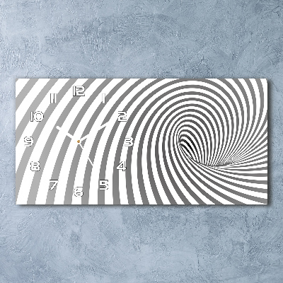 Glazen klok horizontaal Gestreepte spiraal