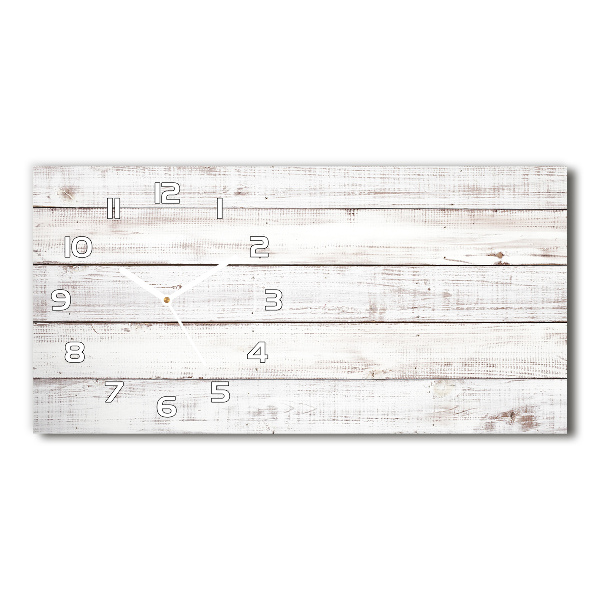 Glazen klok horizontaal Houten muur