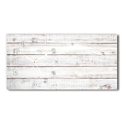 Glazen klok horizontaal Houten muur
