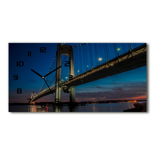 Glazen klok horizontaal Brooklynbrug