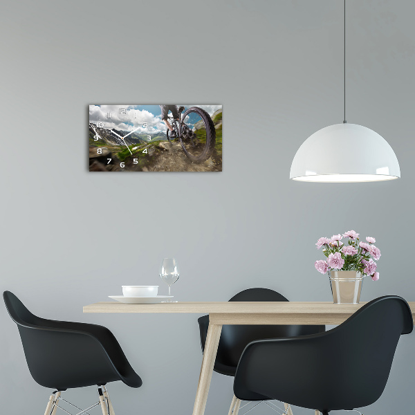 Glazen klok horizontaal Mountainbiken