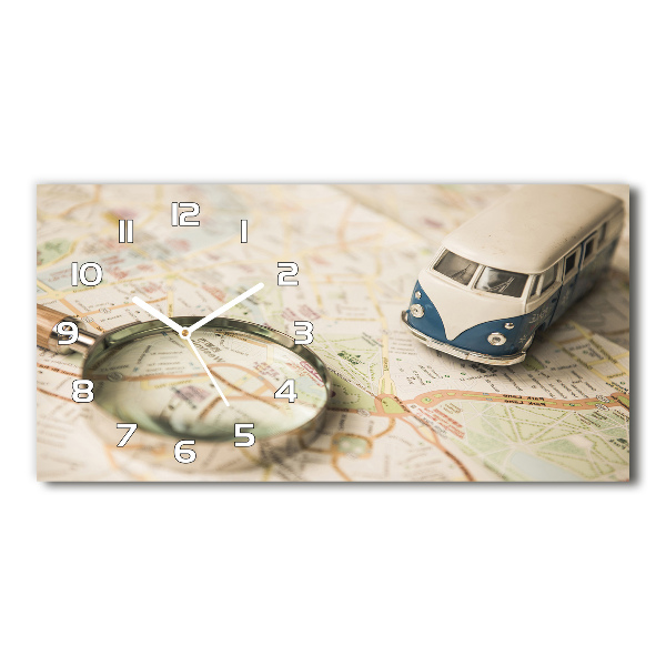 Glazen klok horizontaal Symboliek van reizen