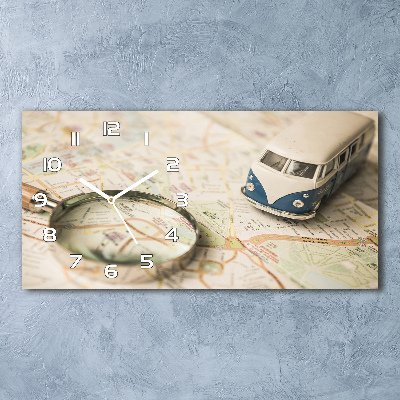 Glazen klok horizontaal Symboliek van reizen