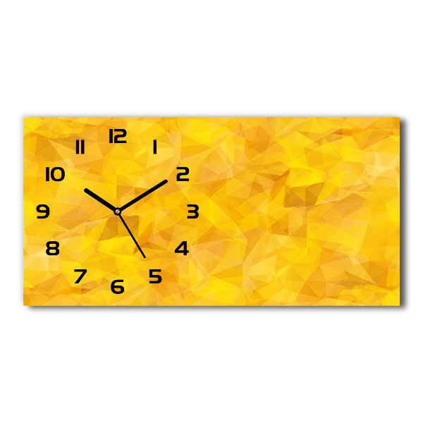 Glazen klok horizontaal Abstracte driehoeken