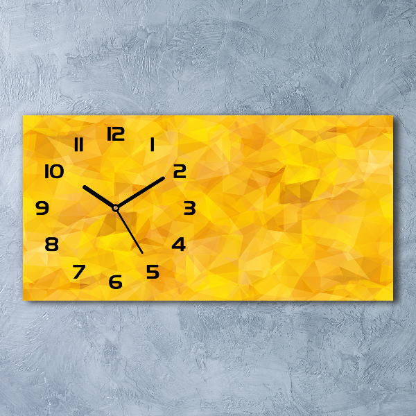 Glazen klok horizontaal Abstracte driehoeken