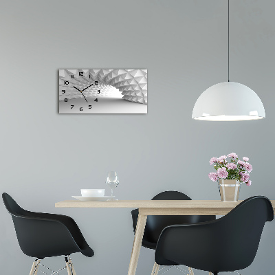 Glazen klok horizontaal Abstracte tunnel