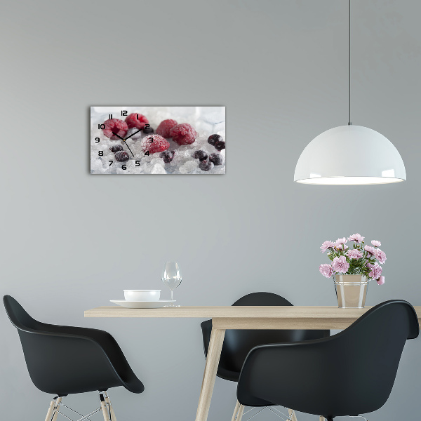 Glazen klok horizontaal Bevroren bosvruchten