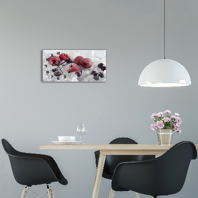 Glazen klok horizontaal Bevroren bosvruchten