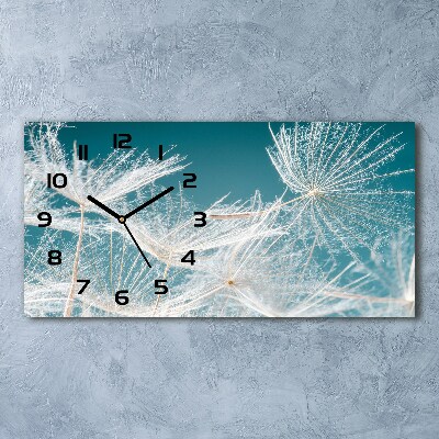 Glazen klok horizontaal Paardenbloemzaden