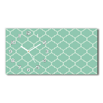 Glazen klok horizontaal Marokkaanse achtergrond