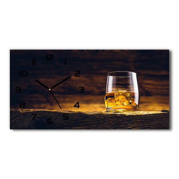 Glazen klok horizontaal Bourbon in een glas