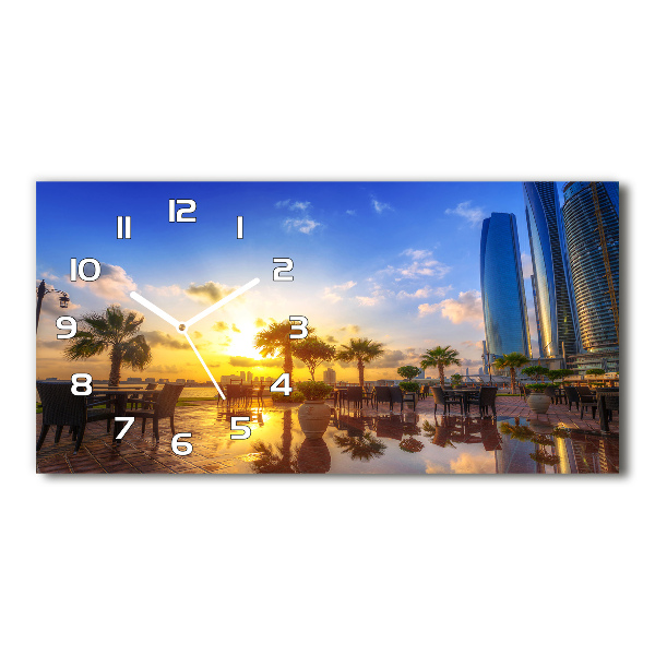 Glazen klok horizontaal Abu Dhabi Oost