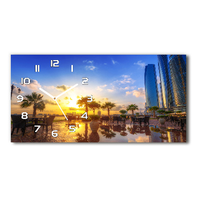 Glazen klok horizontaal Abu Dhabi Oost