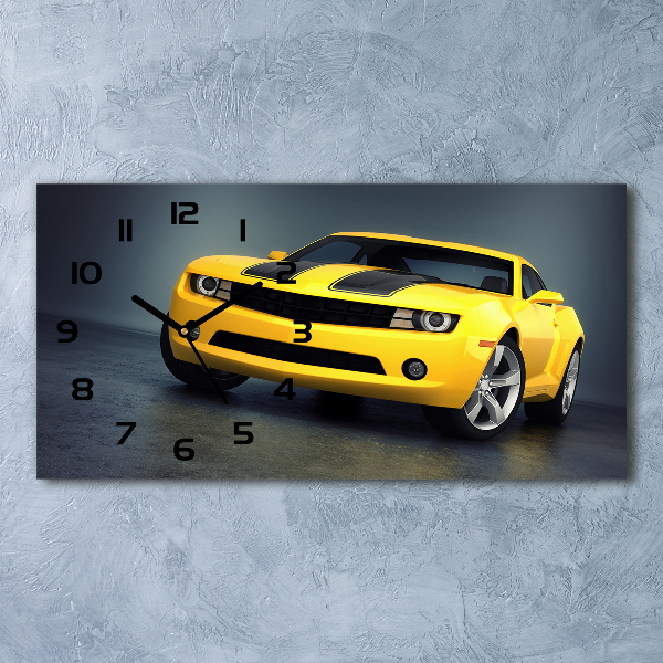 Glazen klok horizontaal Sportwagen