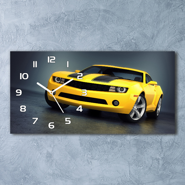 Glazen klok horizontaal Sportwagen