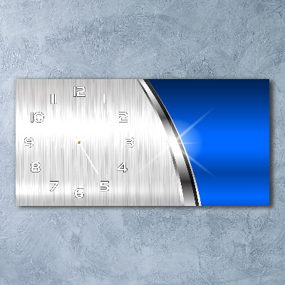 Glazen klok horizontaal Metaalabstractie