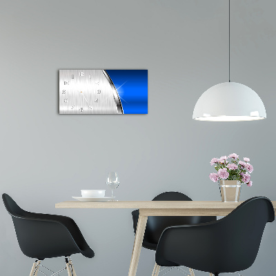 Glazen klok horizontaal Metaalabstractie