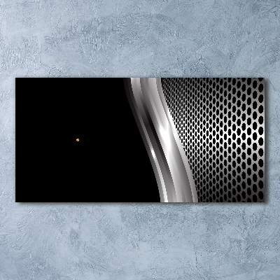 Glazen klok horizontaal Metaalabstractie