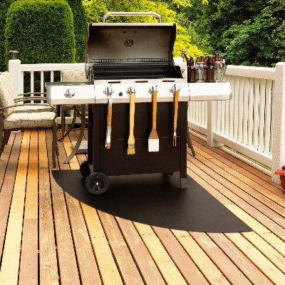 Barbecue onderlegger kwartcirkel 100x100 cm