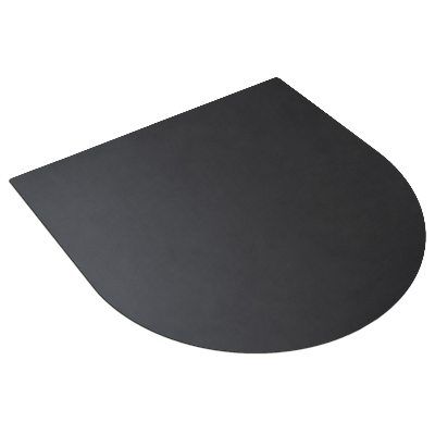 Barbecue onderlegger Halve ovaal 80x90 cm