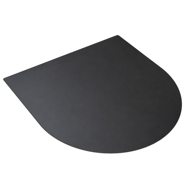 Metalen barbecuemat in de vorm van een halfovaal 80x70 cm